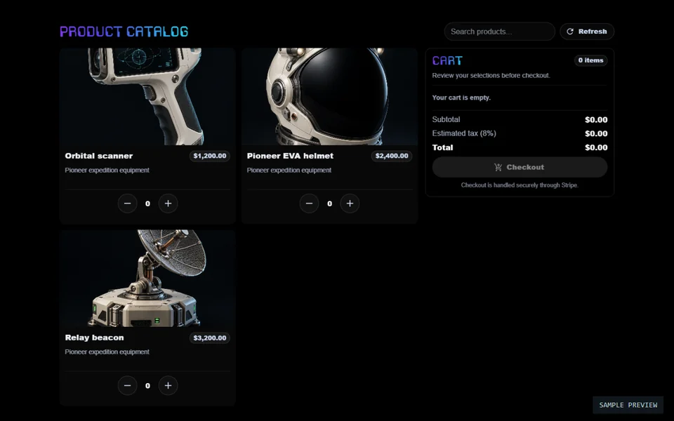 Commerce Catalog preview